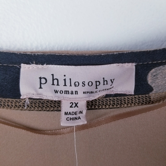 Philosophy Plus Size Floral Faux Suede Open Front Topper Jacket NWT 2X - Picture 3 of 11